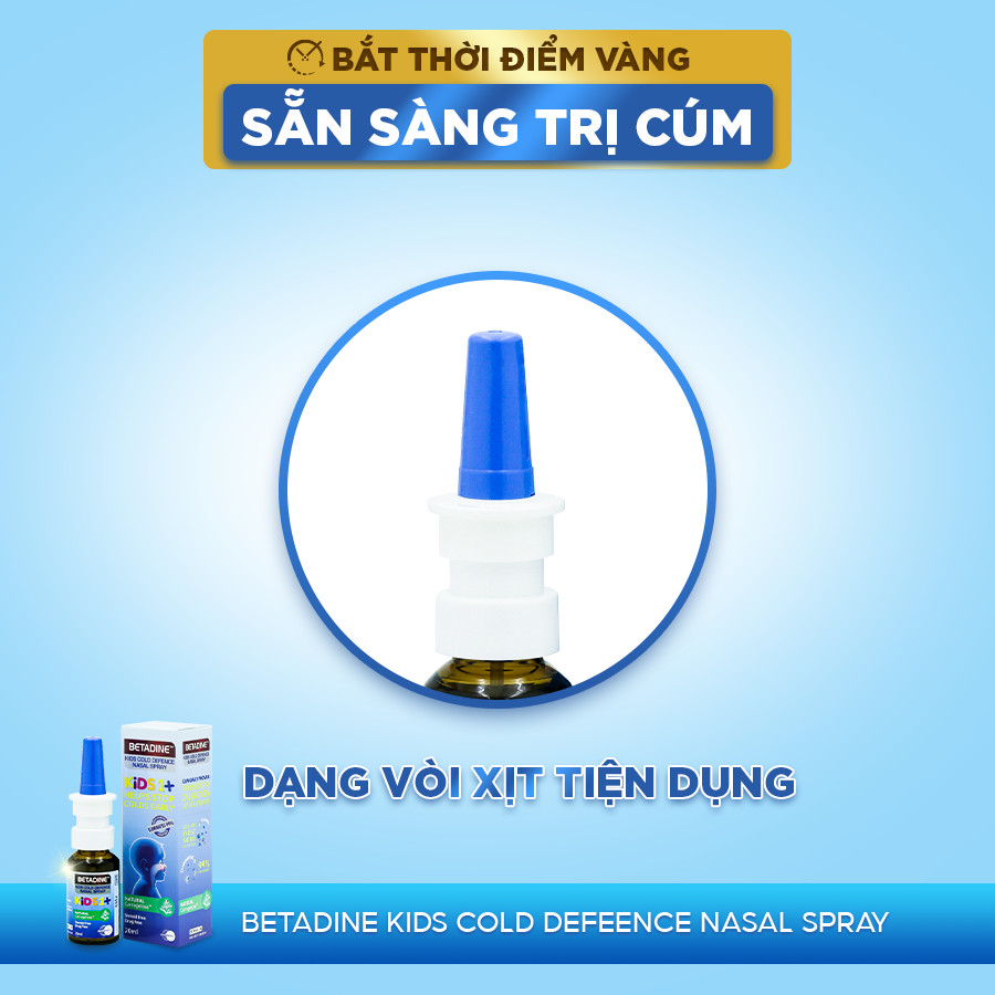 Xịt mũi người lớn Betadine Cold Defence Nasal Spray 20ml