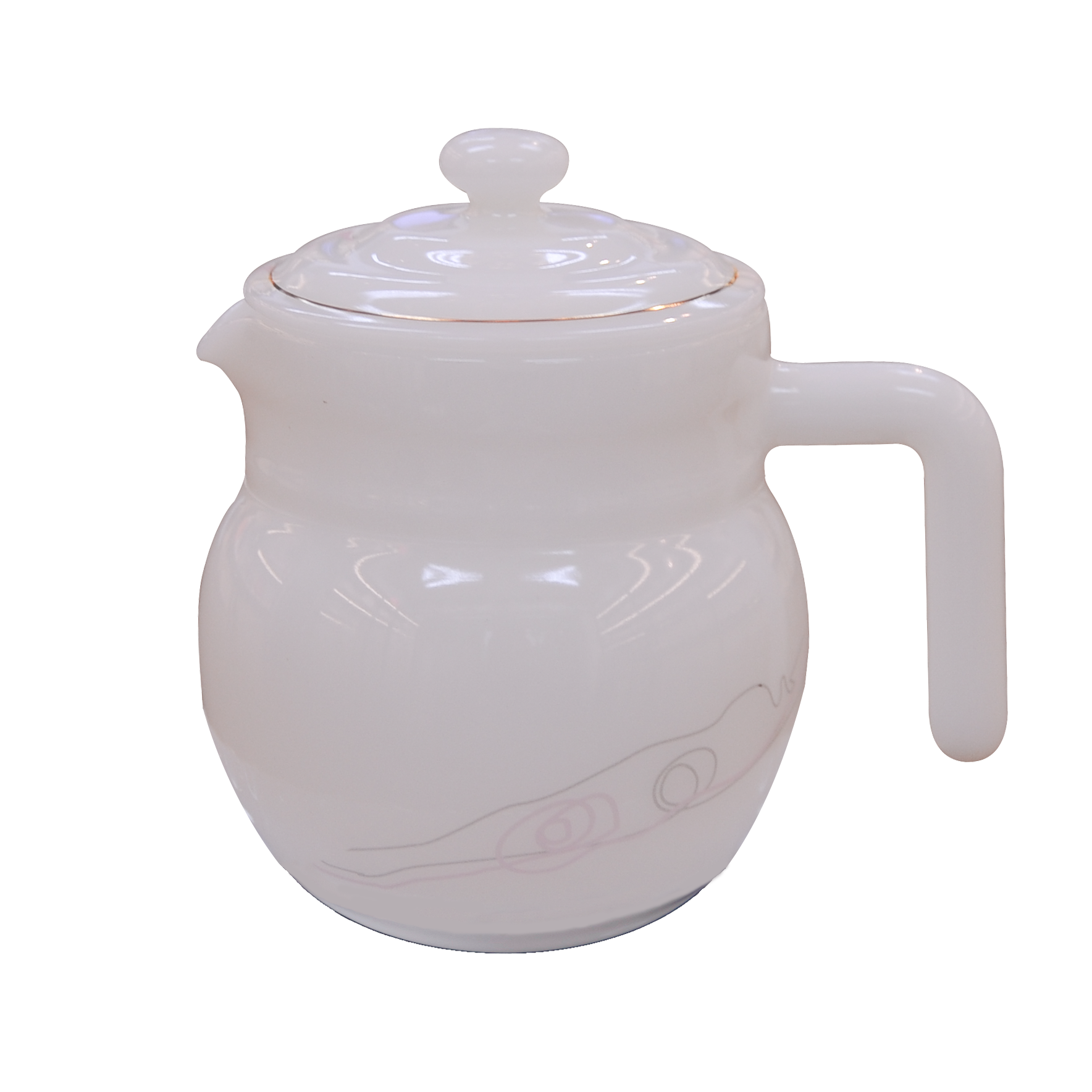 Bộ ấm trà Thủy tinh ngọc Mp USA Homeset P3066SLPLD hoa dây huyền bí