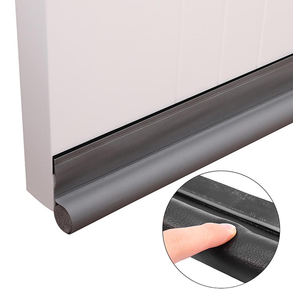 2-6pack Door Draft Stopper Door Draft Blocker Strong Adhesive 38" Length gray
