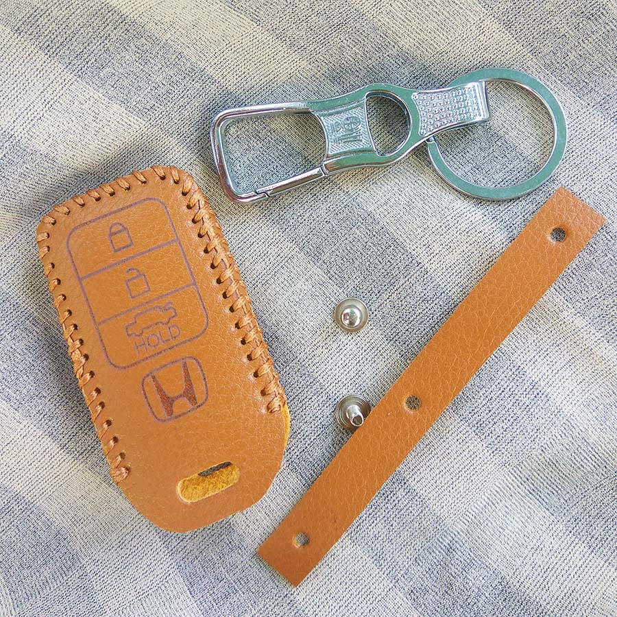 Bao da 3 nút chìa khóa Smartkey xe hơi Honda