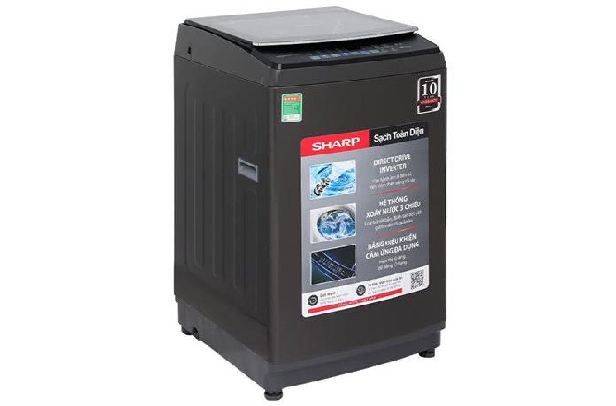 Máy giặt Sharp Inverter 13 kg ES-TM130CD-DS - HÀNG CHÍNH HÃNG - CHỈ GIAO HCM