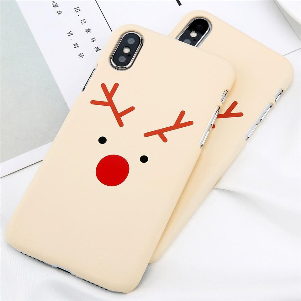 Ốp lưng hình tuần lộc dành cho iphone 6 6s 6 plus 6s plus 7 7 plus 8 8 plus X XS