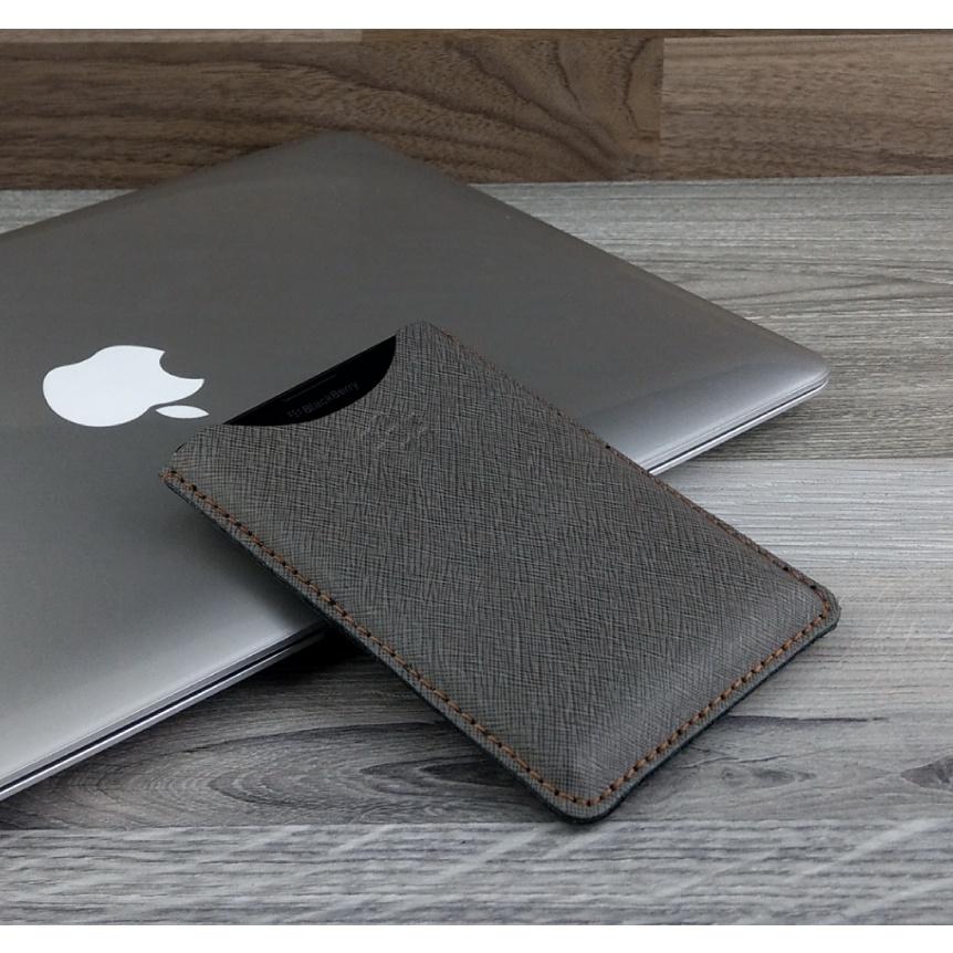 Bao da rút dành cho blackberry passport Q30/ Blackberry silver da bò safiano