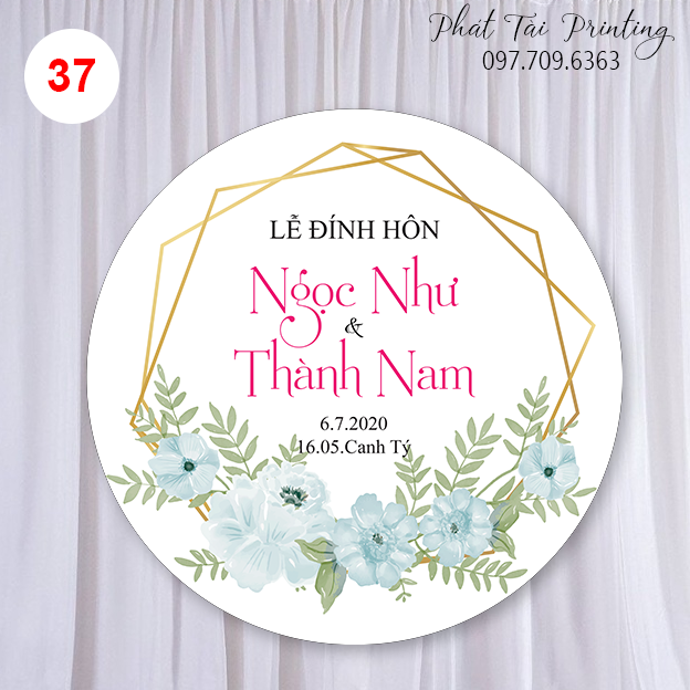 Bảng Backdrop trang trí đám cưới MS 37