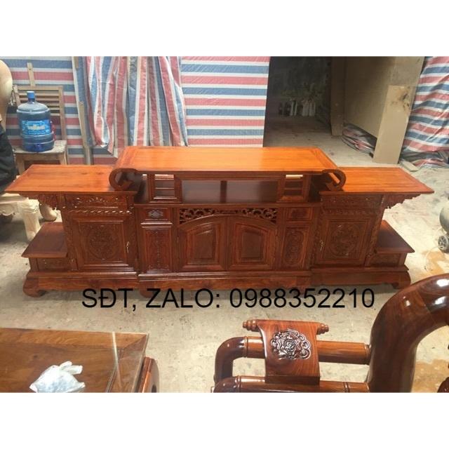 Kệ TiVi Tai Móc Gỗ Hương