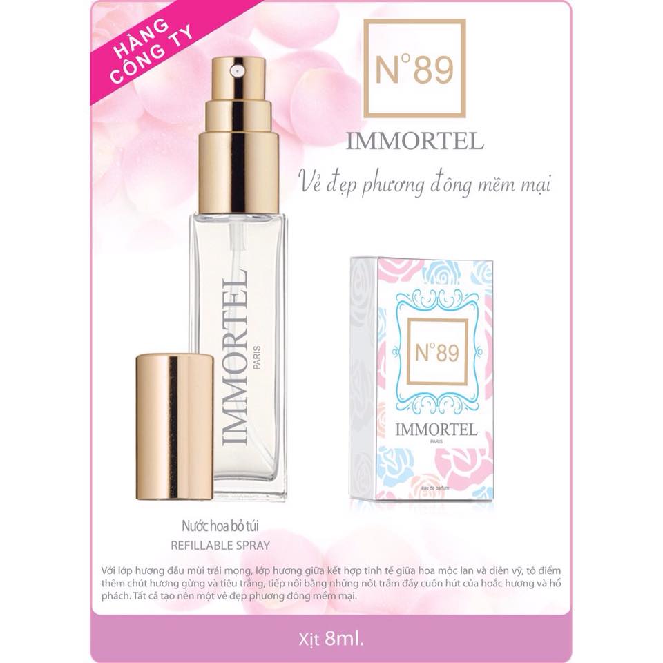 Nước Hoa IMMORTEL No89 chai xịt 8ml - Eau De Parfum