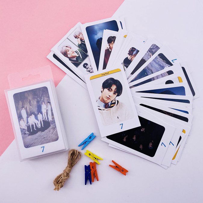 Bộ Lomo card BTS  “Map Of The Soul: 7” kèm dây và kẹp