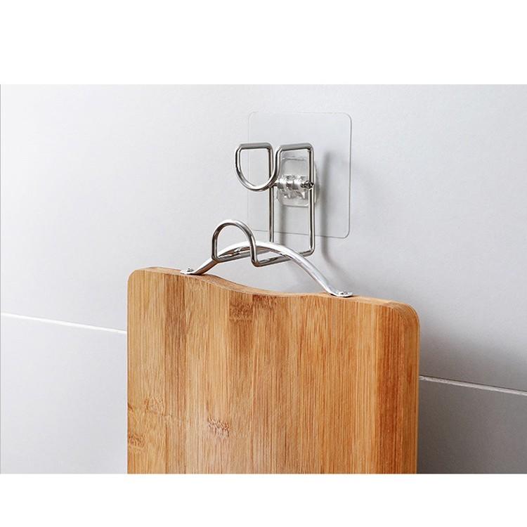 Combo 2 Móc Dính Tường Treo Chậu Nhà Tắm, Móc Inox Treo Đồ Gia Đình Tiện Tiện Ích  - Hàng Loại 1