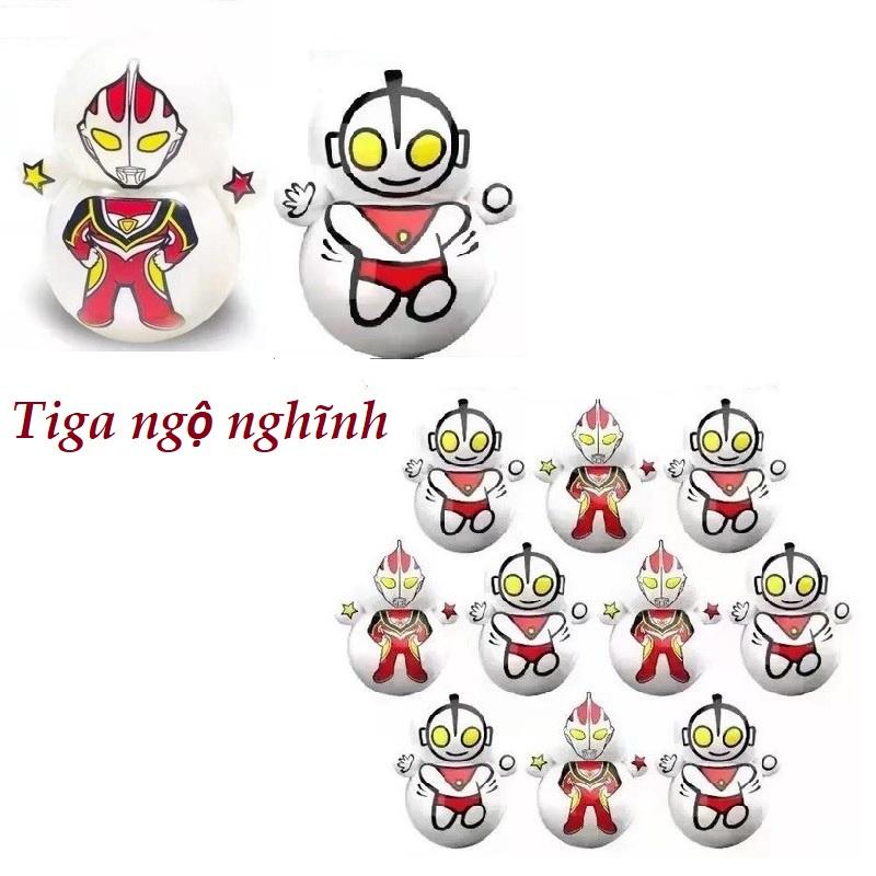 Set 10-con Lật Đật Mini mô phỏng nhân vật hoạt hình - Mix màu ngẫu nhiên