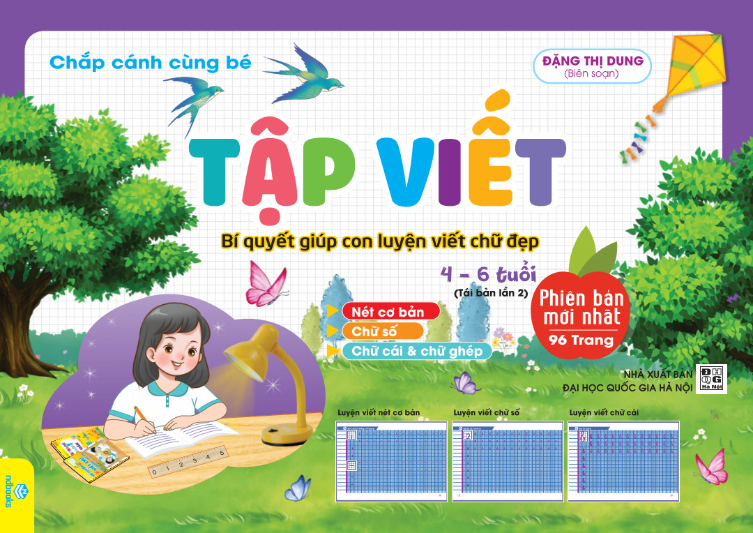 Sách - Chắp Cánh Cùng Bé - Tập Viết - Bí quyết giúp con luyện viết chữ đẹp - Ndbooks