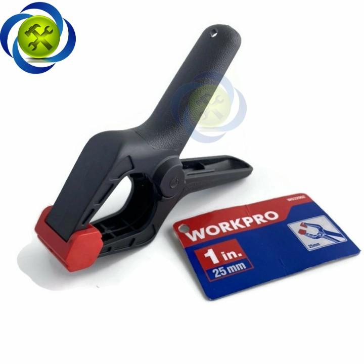 Kẹp nhựa Workpro W032002 miệng kẹp mở rộng 25mm màu đen