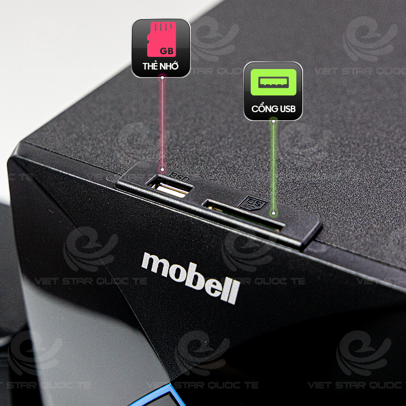 Loa Bluetooth Vi Tính Mobell MB-8200 Kèm Remote - Hàng Chính Hãng