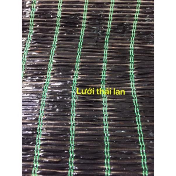 Lưới che nắng thái lan đen, xanh khổ 2m che 70% nắng