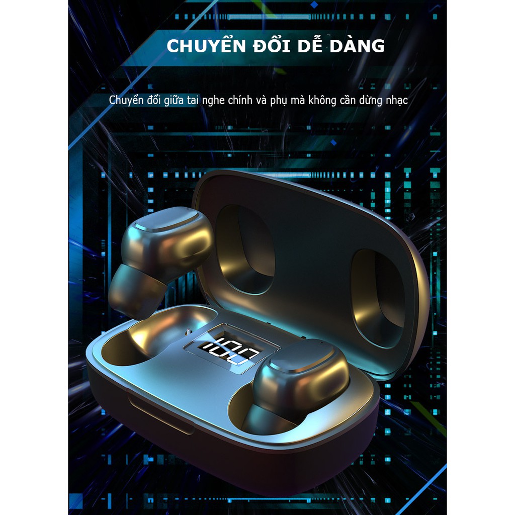 Tai Nghe Bluetooth FLOVEME T10 -  Chống thấm nước IPX5 - Pin dung lượng cao - Kết Nối Không Dây Tích Hợp Micro - Chất lượng âm thanh nổi Hi-Fi -- Hàng chính hãng