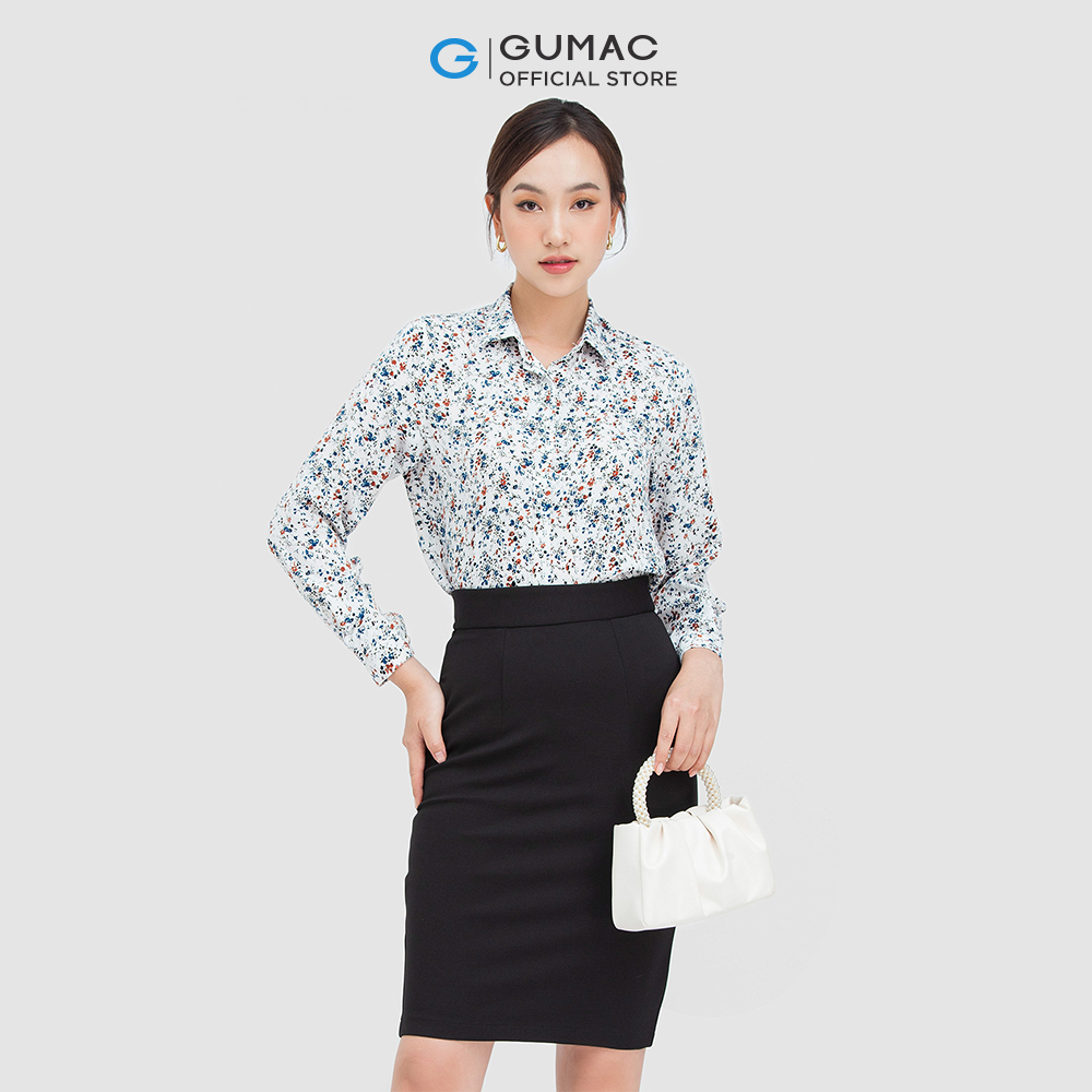 Áo sơ mi nữ GUMAC AC05077 giấu nút