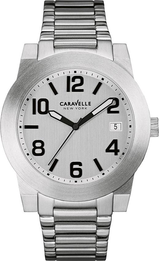 Đồng Hồ Nam Dây Thép Không Gỉ Caravelle 43B142 (44mm) - Bạc