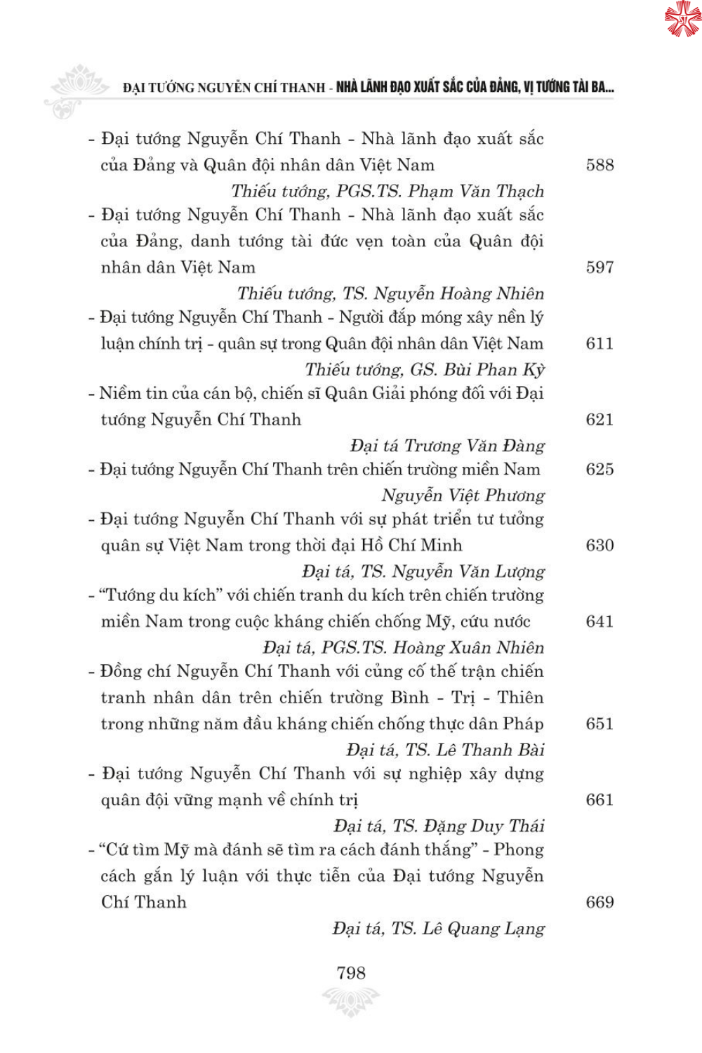 Đại tướng Nguyễn Chí Thanh nhà lãnh đạo xuất sắc của Đảng vị tướng tài ba của quân đội nhân dân Việt Nam ( bản in 2024)
