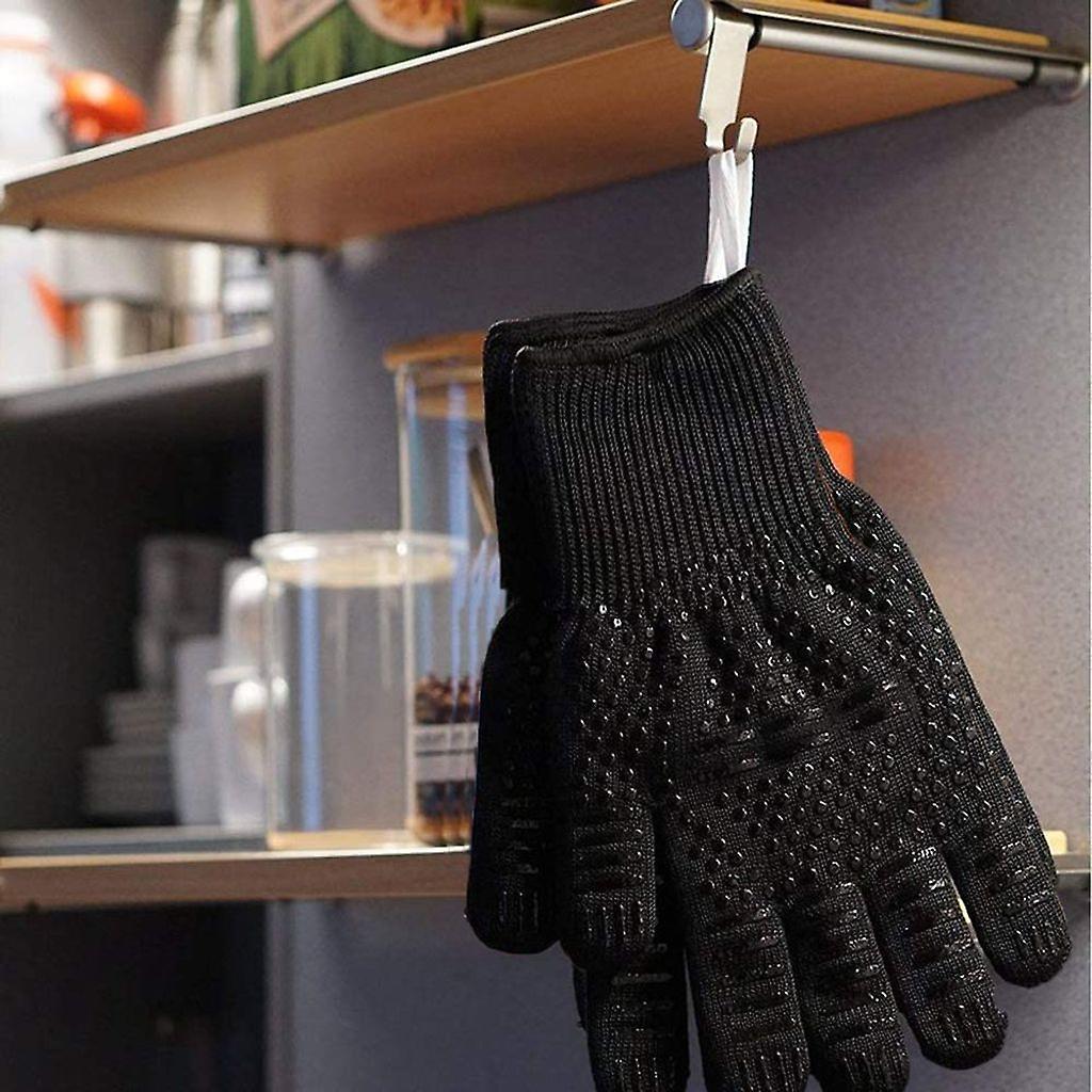 Găng tay nướng với găng tay lò nướng chống nhiệt lên đến 800C, găng tay nướng găng tay lò nướng găng tay một kích thước - màu đen