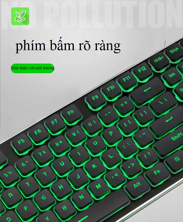 Bộ Phím Chuột LT.600 Thiết Kế Không Dây Có Đèn Led Siêu Đẹp