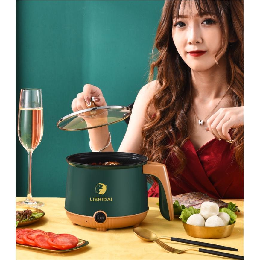 NỒI LẨU ĐIỆN HM18 LISHDAI CÓ LỒNG HẤP ĐA NĂNG
