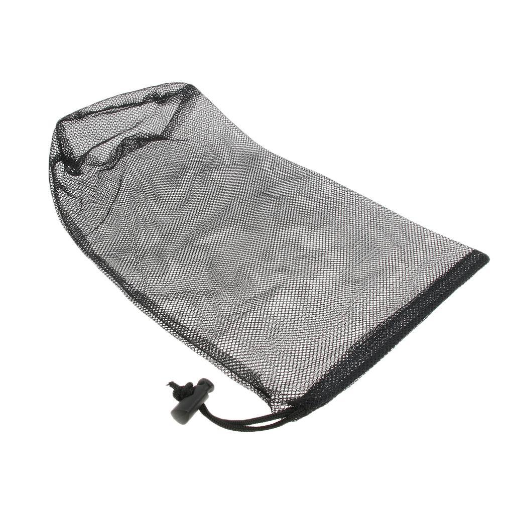 2-4pack Lightweight Mesh Stuff Sack Storage Bag Drawstring for Travel Camping