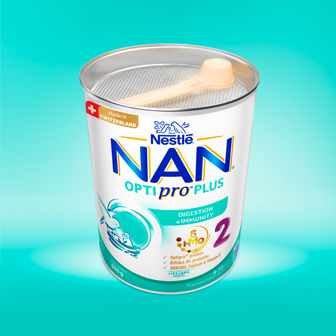 Thùng 6 lon Sản Phẩm Dinh Dưỡng Nestlé NAN OPTIPRO PLUS 2 800g/lon
