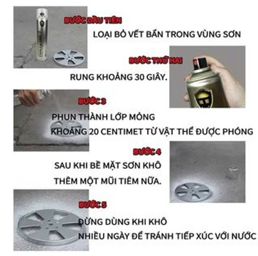 Sơn Xịt Mạ Crom 350ml
