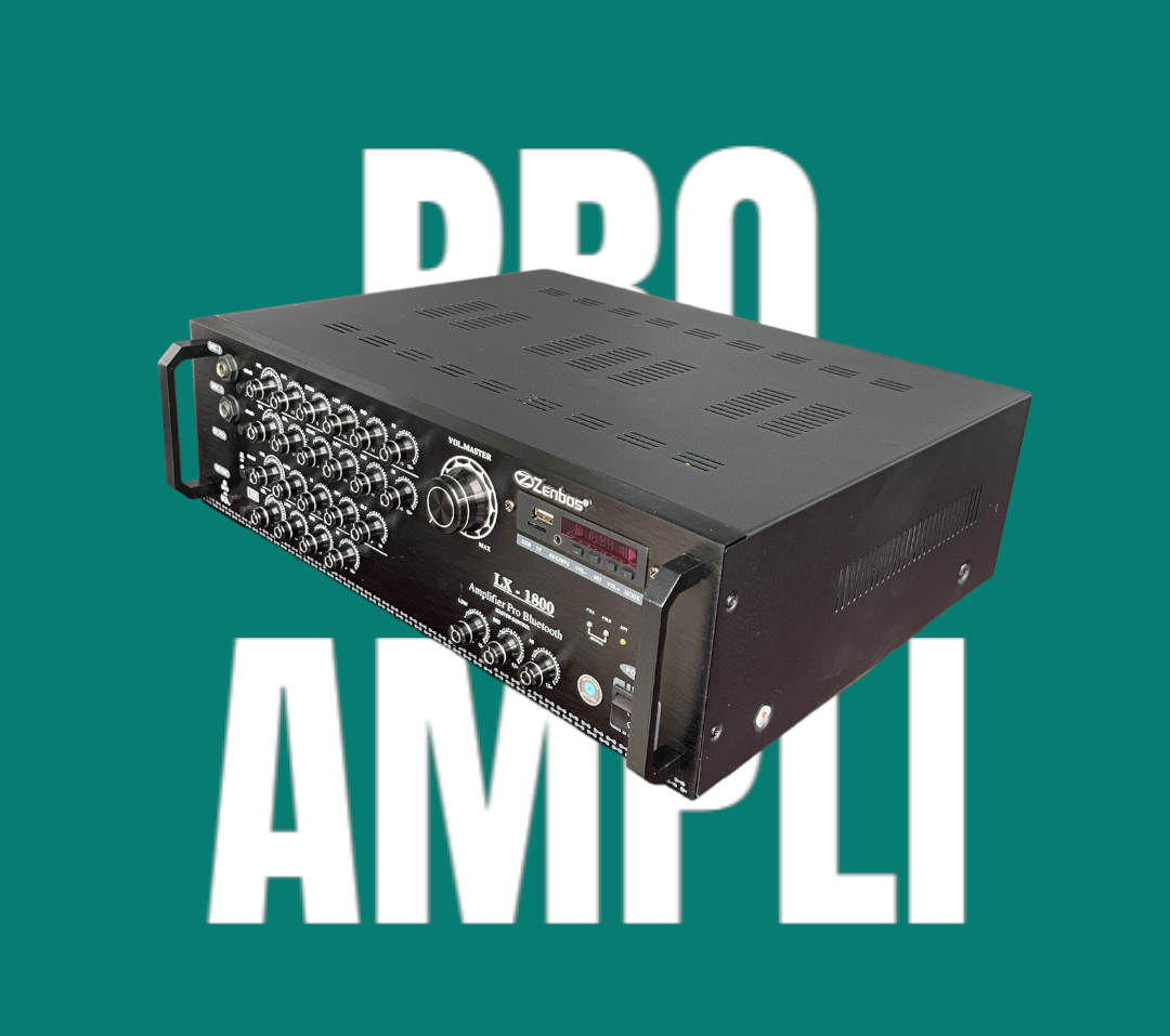 Amply Karaoke Bluetooth Công Suất Lớn 500W Zenbos LX-1800, 8 Sò(Hàng Chính Hãng)