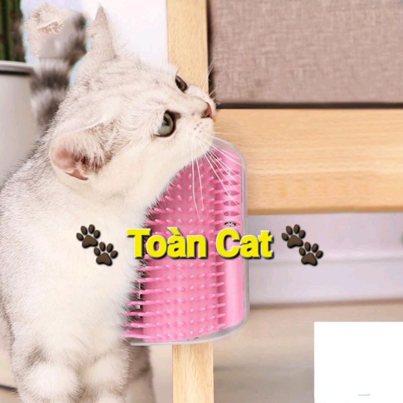 Lược Chải Lông Cho Mèo Gắn Góc Tường, Gom Lông Cho Thú Cưng Tiện Lợi