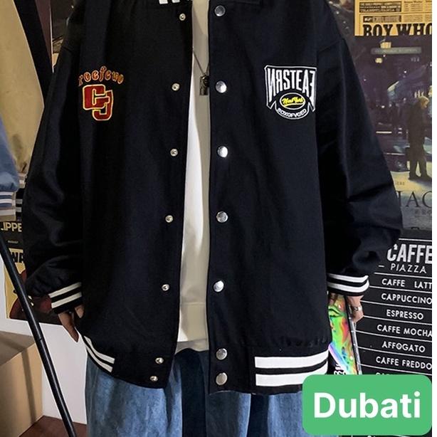 ÁO KHOÁC BOMBER NAM NỮ VẢI MERO LOGO THÊU PHONG CÁCH HÀN QUỐC- DUBATI FASHION