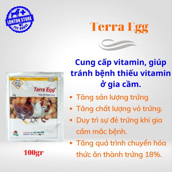 Terra Egg - Tăng sản lượng trứng và chất lượng vỏ trứng cho gia cầm, gói 100gr