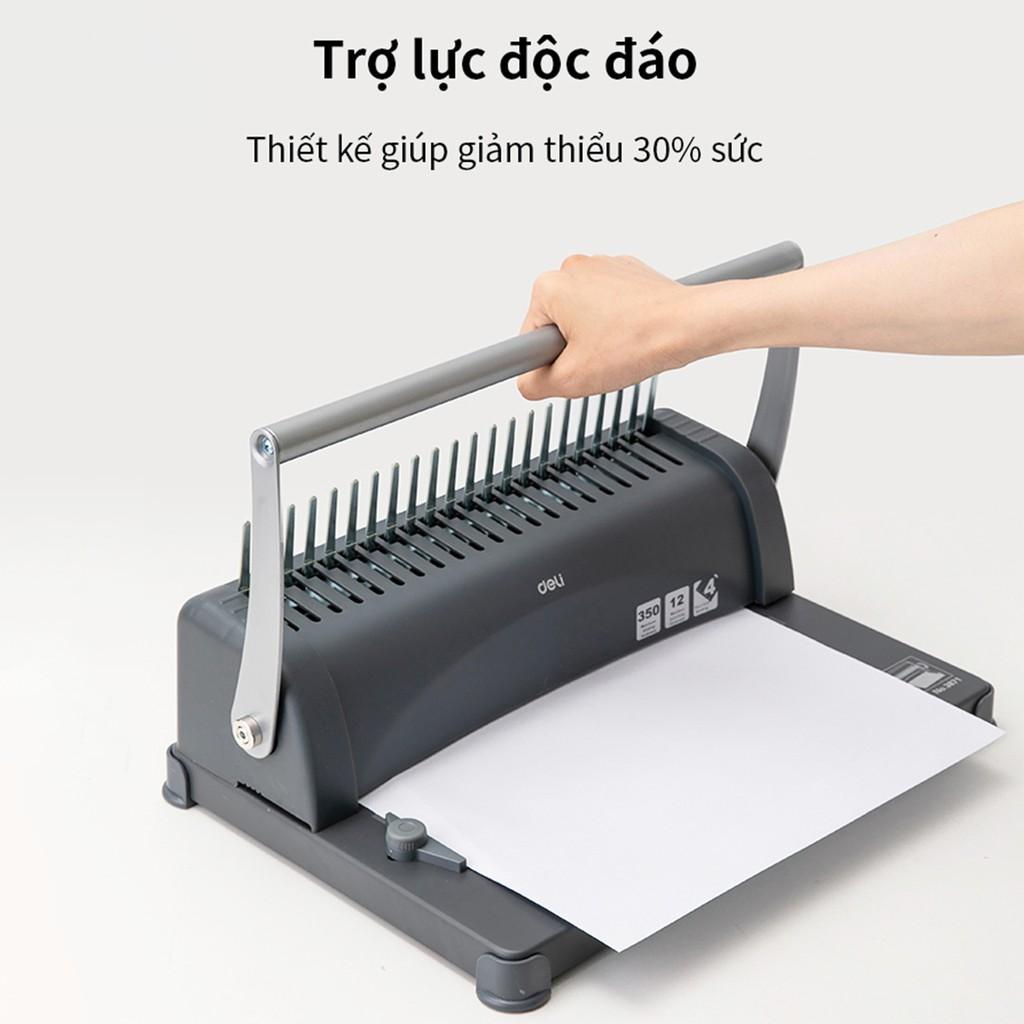 Máy đóng gáy xoắn cao cấp chính hãng Deli E3871