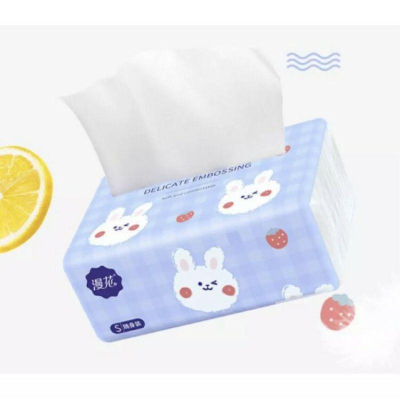 Khăn giấy rút lụa con thỏ gấu trúc sipiao cầu vồng - Giấy ăn rút lụa hàng không việt nam siêu dai siêu trắng