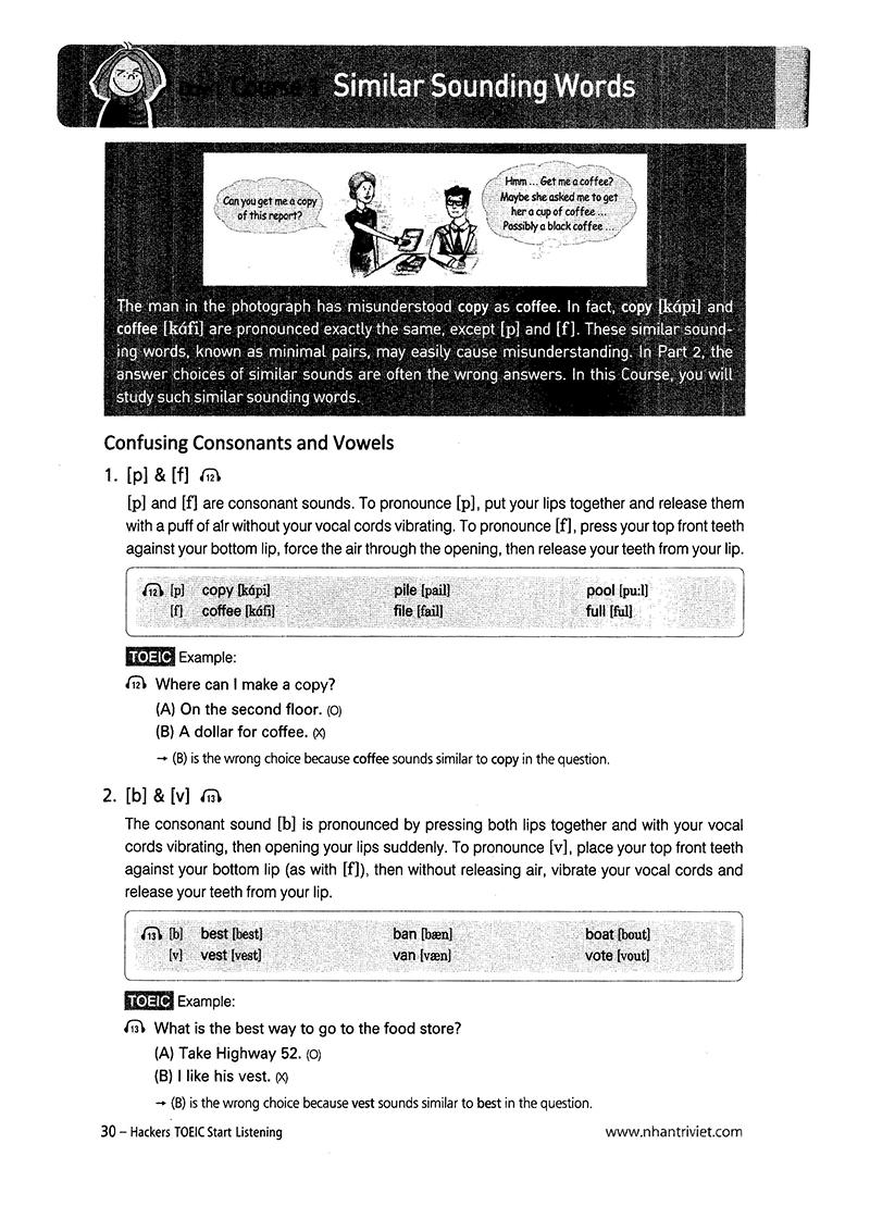 Hackers TOEIC Start Listening (Kèm 1CD)