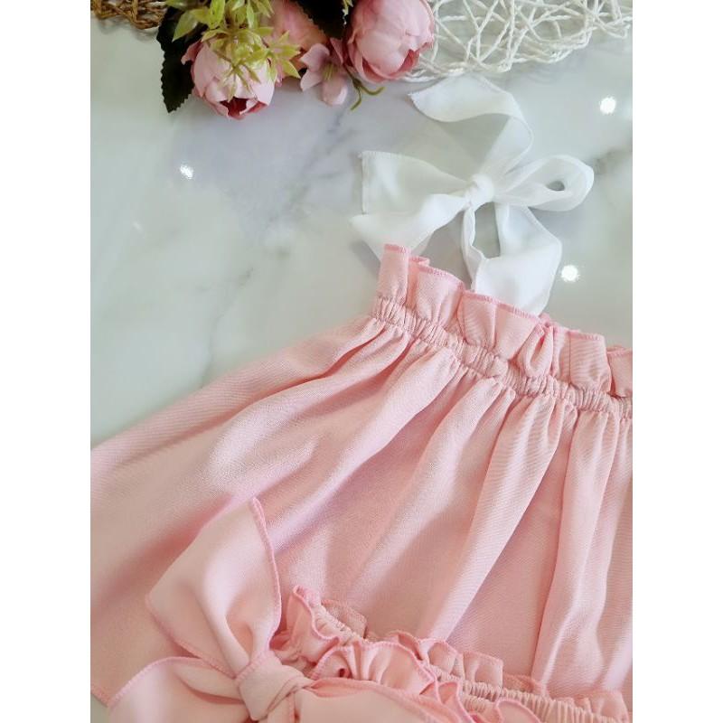 Bộ 2dây gồm nón siêu dễ thương cho bé luôn ạ