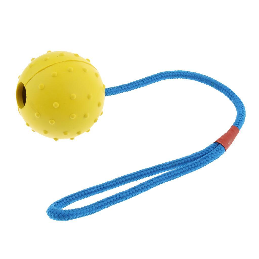Pet  Interactive Play Interactive Ball with Rope Toy Yellow