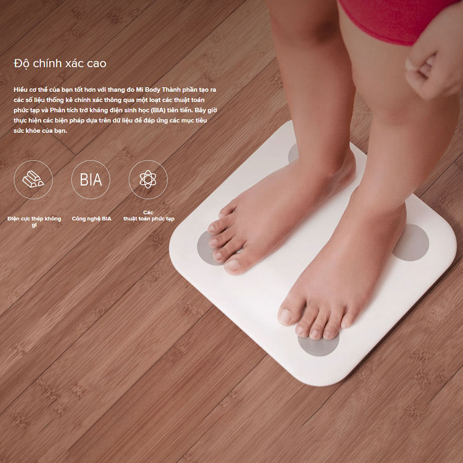 [Bản quốc tế] Cân điện tử thông minh Xiaomi Body Fat Scale 2 Universal (2019) - Hàng chính hãng