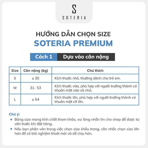 Khẩu trang thời trang Soteria Lite Air - N95 lọc 99% bụi mịn 0.1 micro - ST198 - S