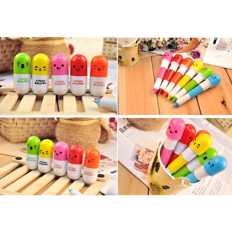 Bút Bi Thiết Kế Hình Viên Thuốc Con Nhộng Độc Đáo