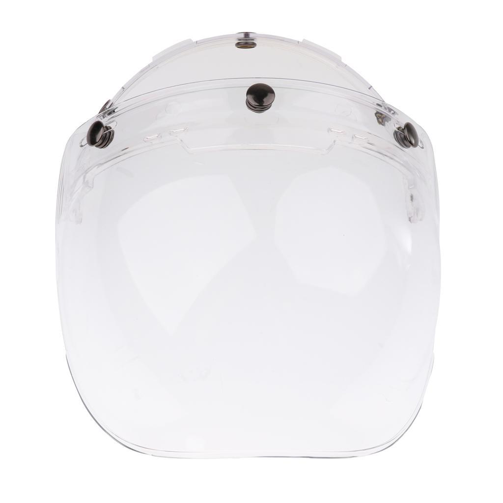 2x3-Snap Bubble Wind Shield Visor for Bonanza Motorcycle Helmets 3