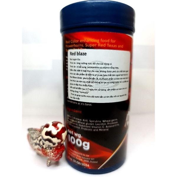 Cz20 Red Blaze thức ăn cá La Hán lên màu tăng đầu. Hộp 120g. Hàng Thái Lan
