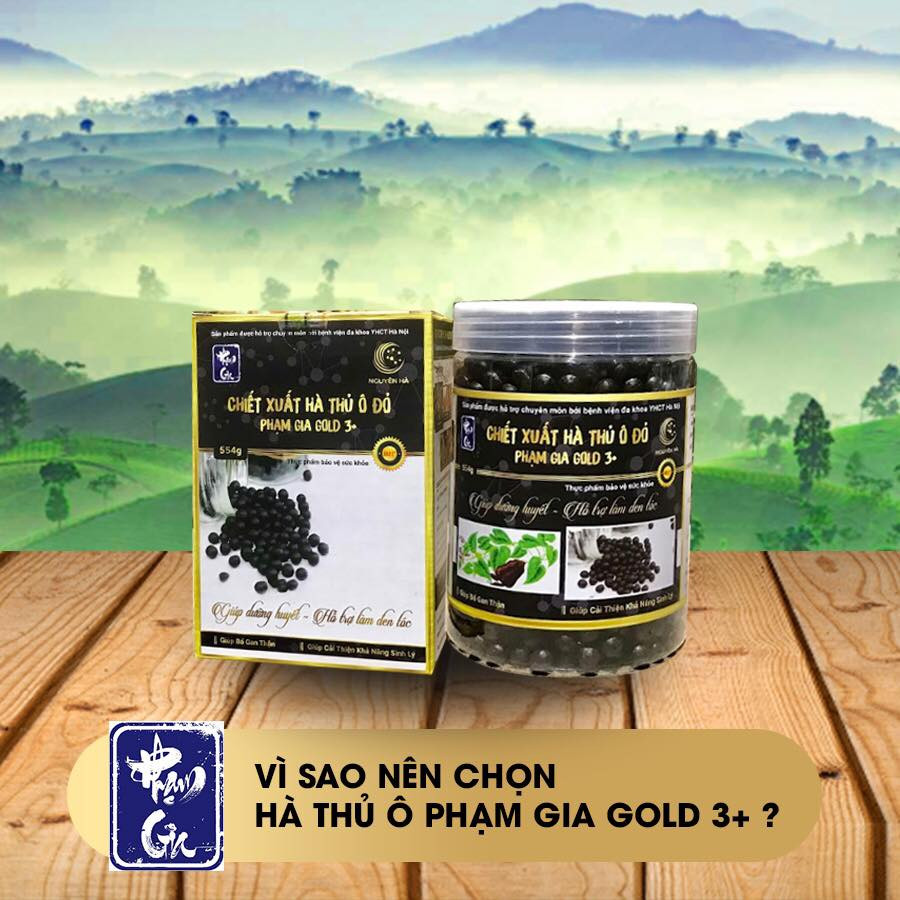 Combo 2 hộp Hà thủ ô đỏ Phạm Gia Gold 3+