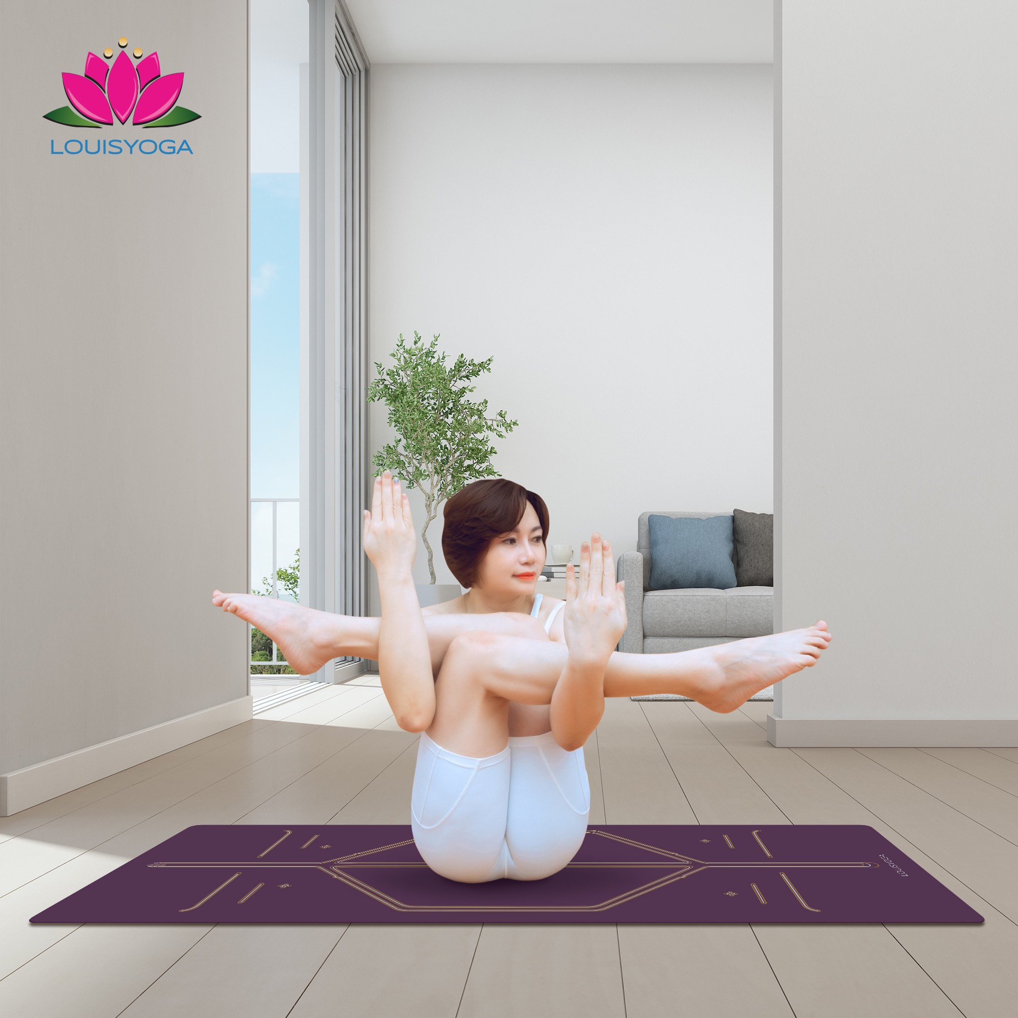 Thảm Tập Yoga cao cấp Louis Diamond XL