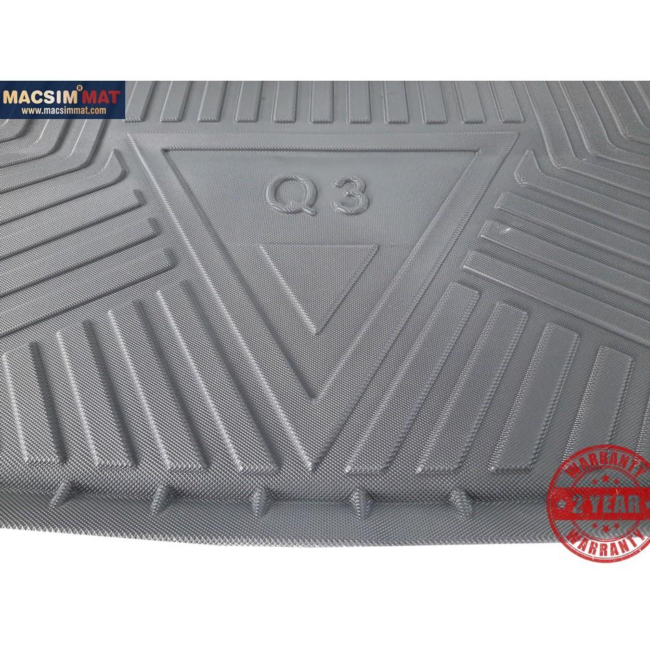 Thảm lót cốp Audi Q3 2018-đến nay nhãn hiệu Macsim chất liệu TPV cao cấp màu đen