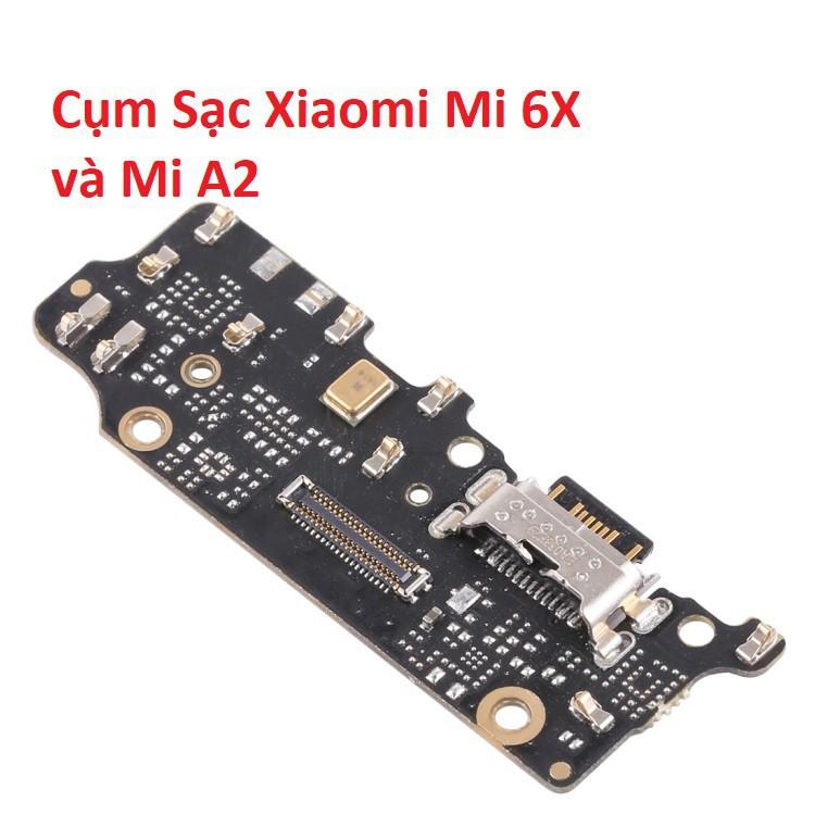 Cụm Chân Sạc Cho Xiaomi Mi 6X , Mi A2 Charger Port USB Main Borad Mạch Sạc Linh Kiện Thay Thế