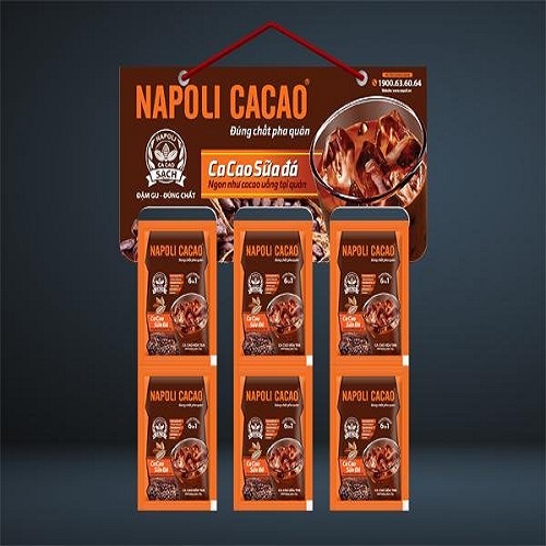 Cacao Hoà Tan 6in1 Napoli 22g/gói - Bổ Sung Mầm Lúa Mạch