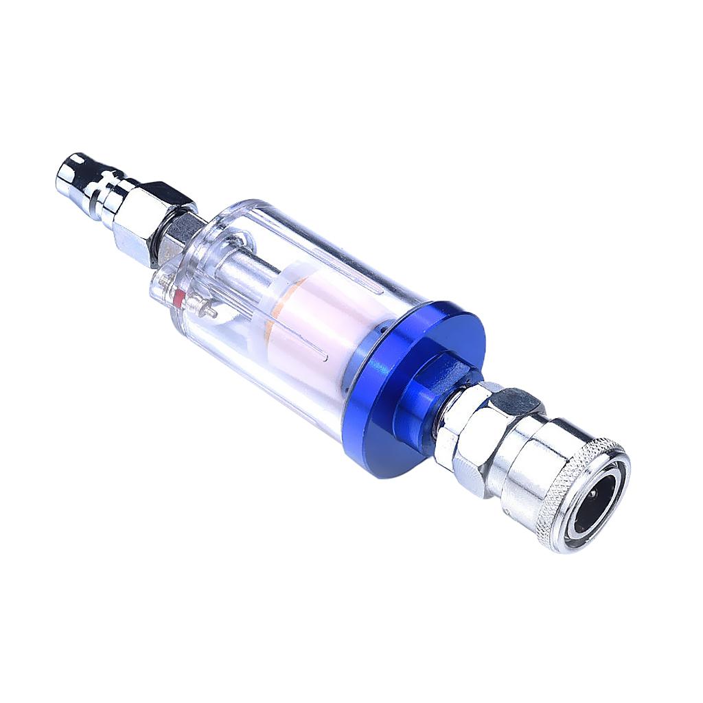 Air Oil Water Separator Filter Kit for Compressor Spray Paint Gun Tool