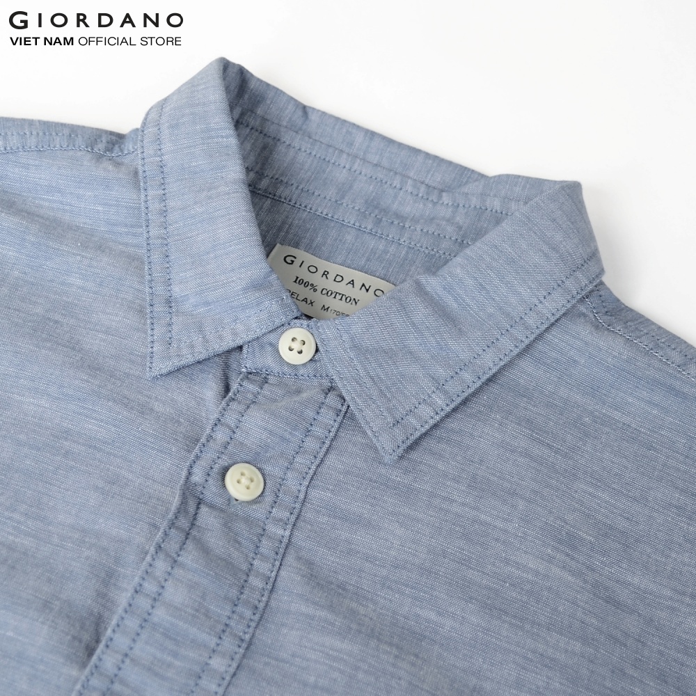 Áo Sơ Mi Nam Dài Tay Linen Shirt Giordano 01041008