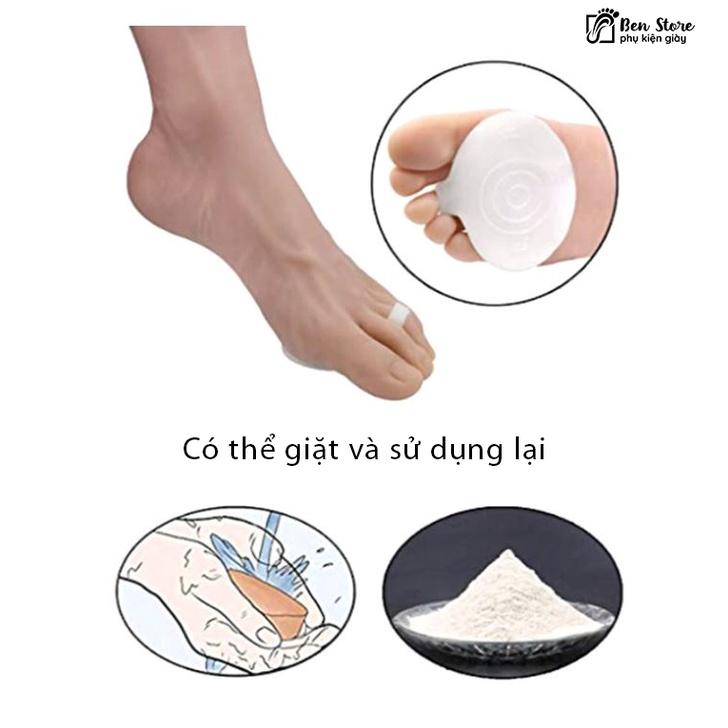 2 Miếng Đệm Silicone Chống Trượt Bảo Vệ Bàn Chân Trước Hỗ Trợ Vòm Bàn Chân #sil55