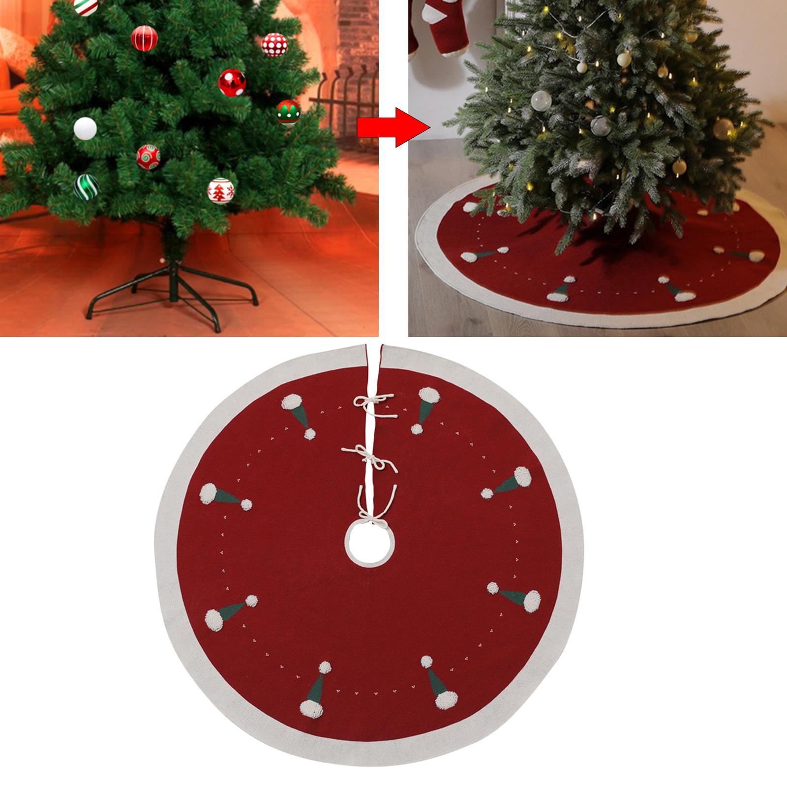Christmas Tree Skirt 48'' Round Farmhouse Decor for Farmhouse Garden Wedding